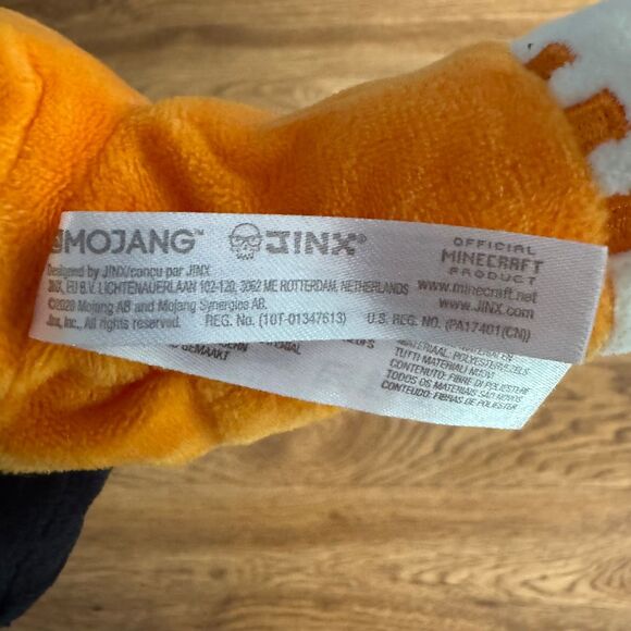 Minecraft Mojang Jinx 11” Fox Stuffed Animal Plush Happy Explorer Orange 2020 - Picture 5 of 6